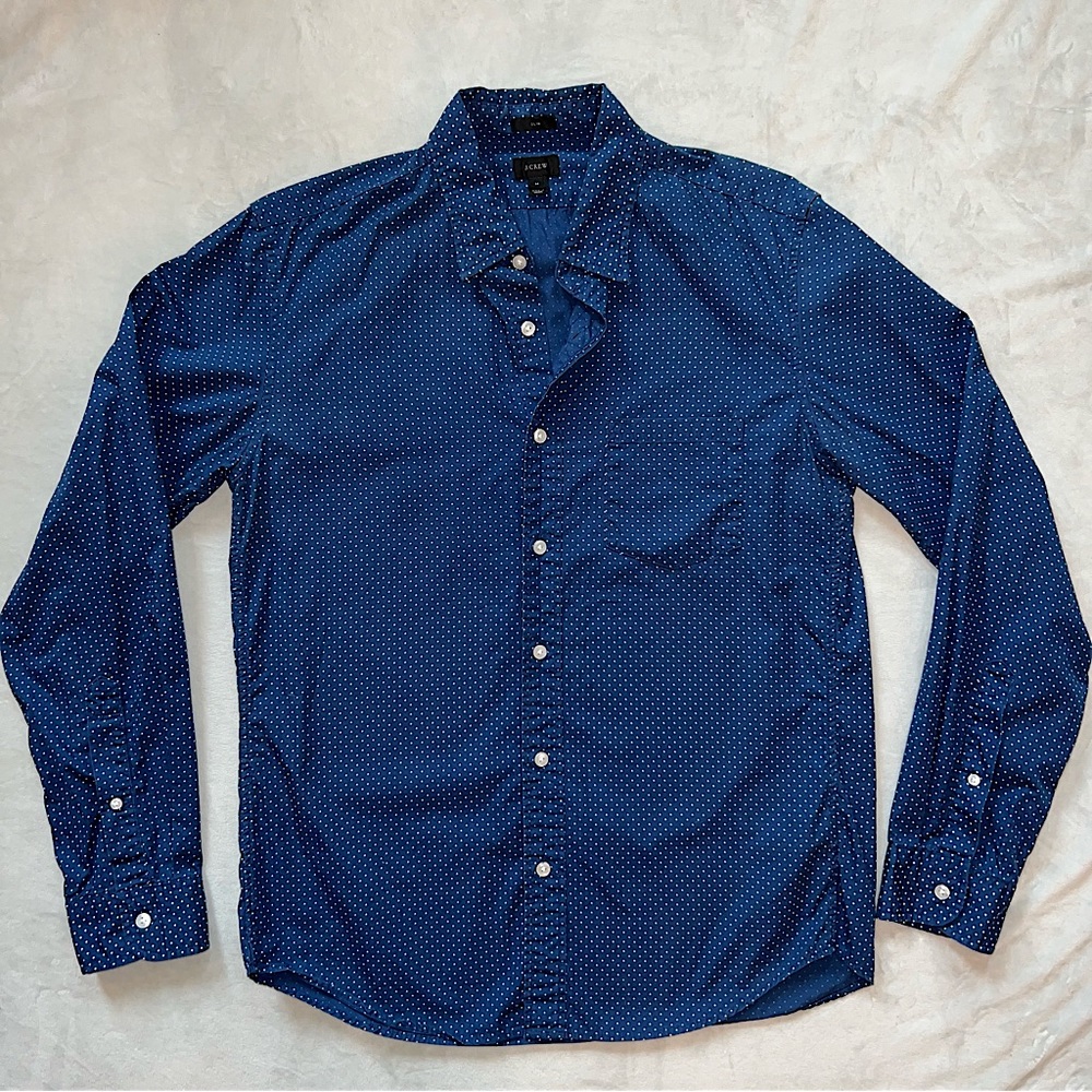 J. Crew Navy Blue Button Down Shirt